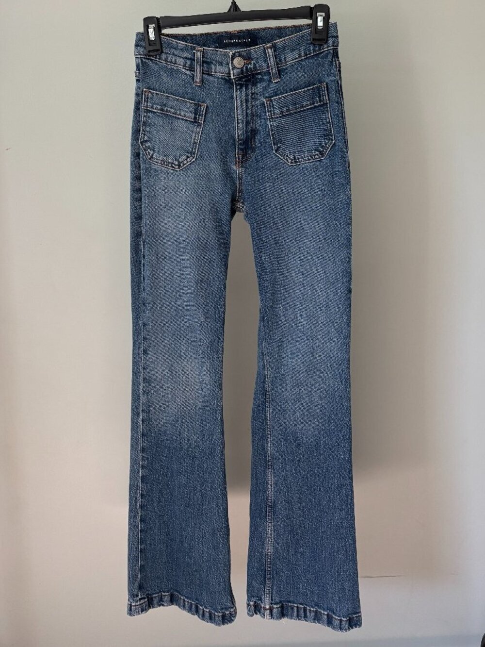Aéropostale Medium Wash Patch-Pocket Flare Jeans Size 2 Like New